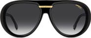 Carrera Eyewear Victory 59mm Gradient Pilot Sunglasses