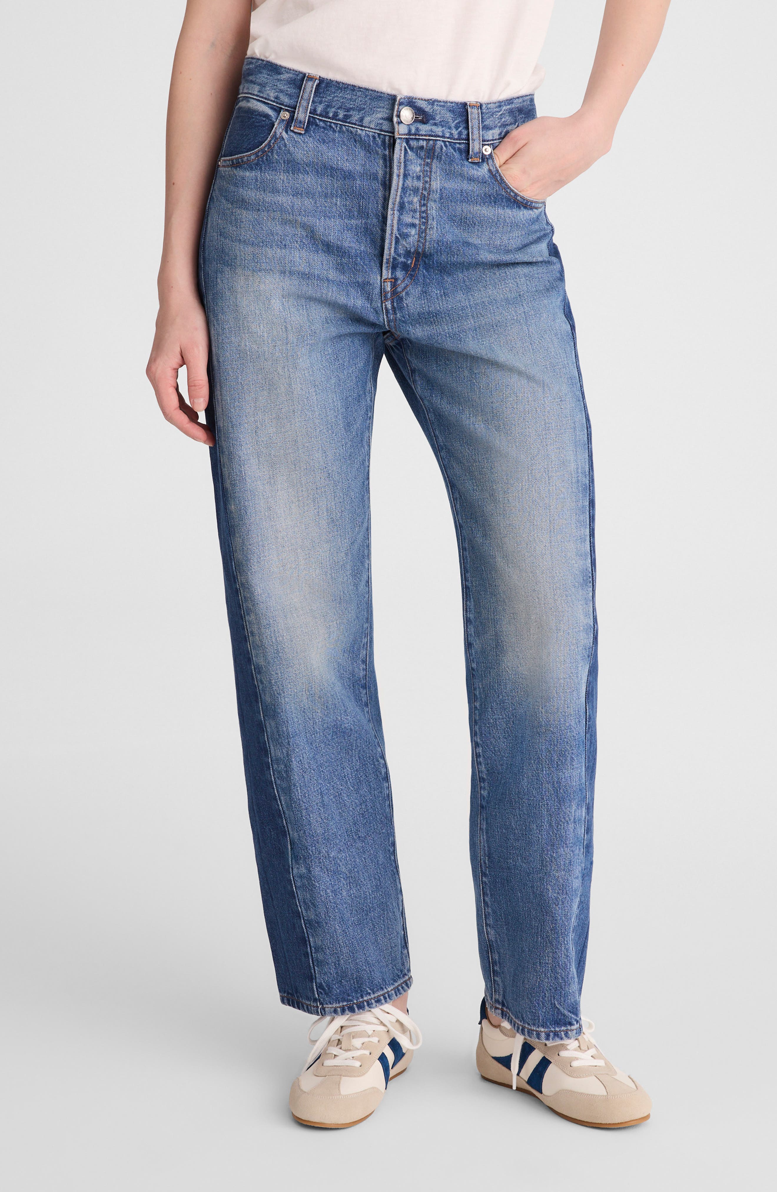 Madewell Pieced Barrel Leg Jeans