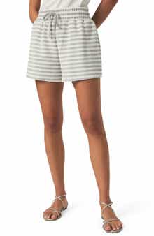 Splendid Stripe Drawstring Terry Shorts