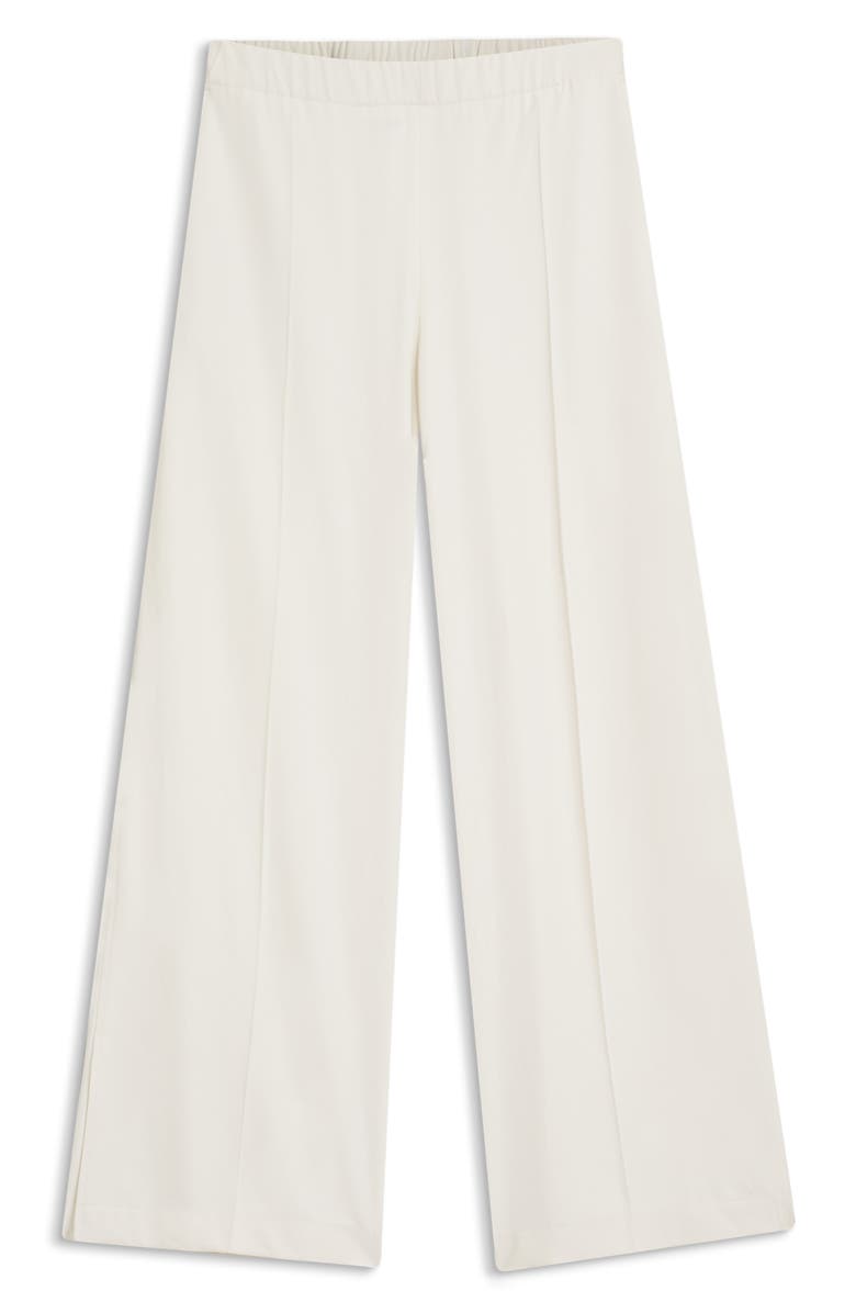BOSS Tajila Pull-On Wide Leg Pants, Alternate, color, Soft Cream