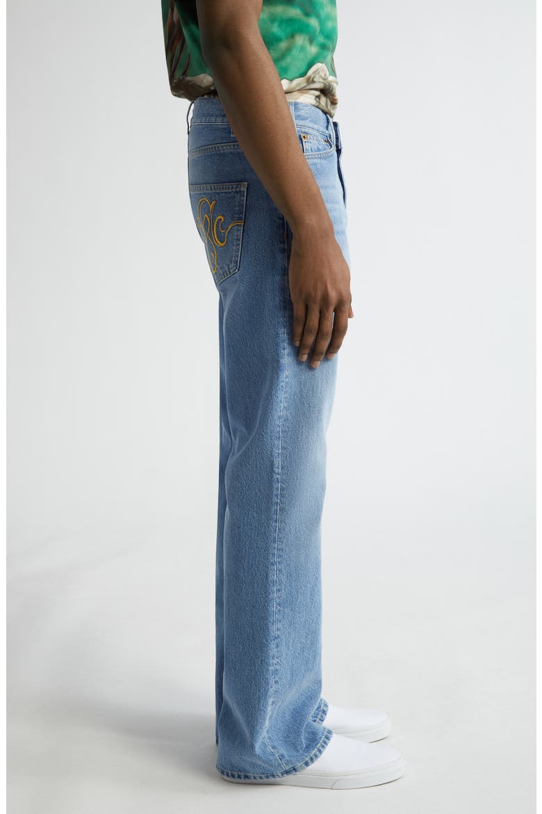 Fog Nonstretch Bootcut Jeans, Alternate, color, MID BLUE