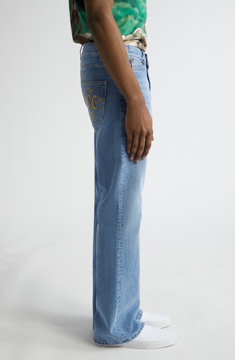 STOCKHOLM SURFBOARD CLUB Fog Nonstretch Bootcut Jeans, Alternate, color, Mid Blue