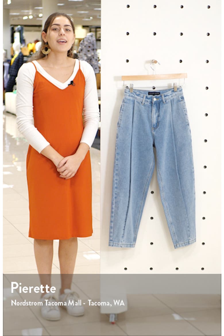 High Waist Pleated Mom Jeans video