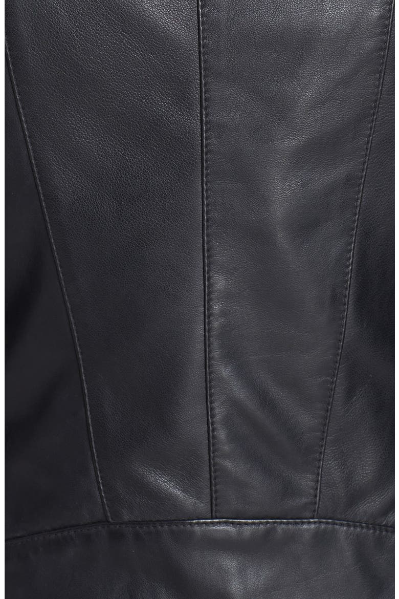 Leather Jacket, Alternate, color, BLACK