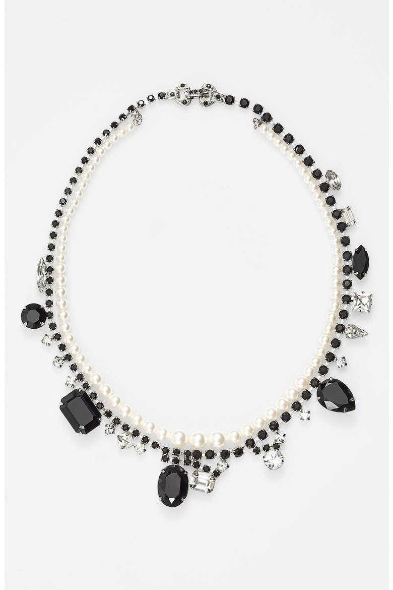 'Certain Ratio' Necklace, Alternate, color, PEARL/ BLACK