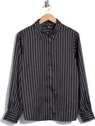 French Connection Satin Button-Up Shirt