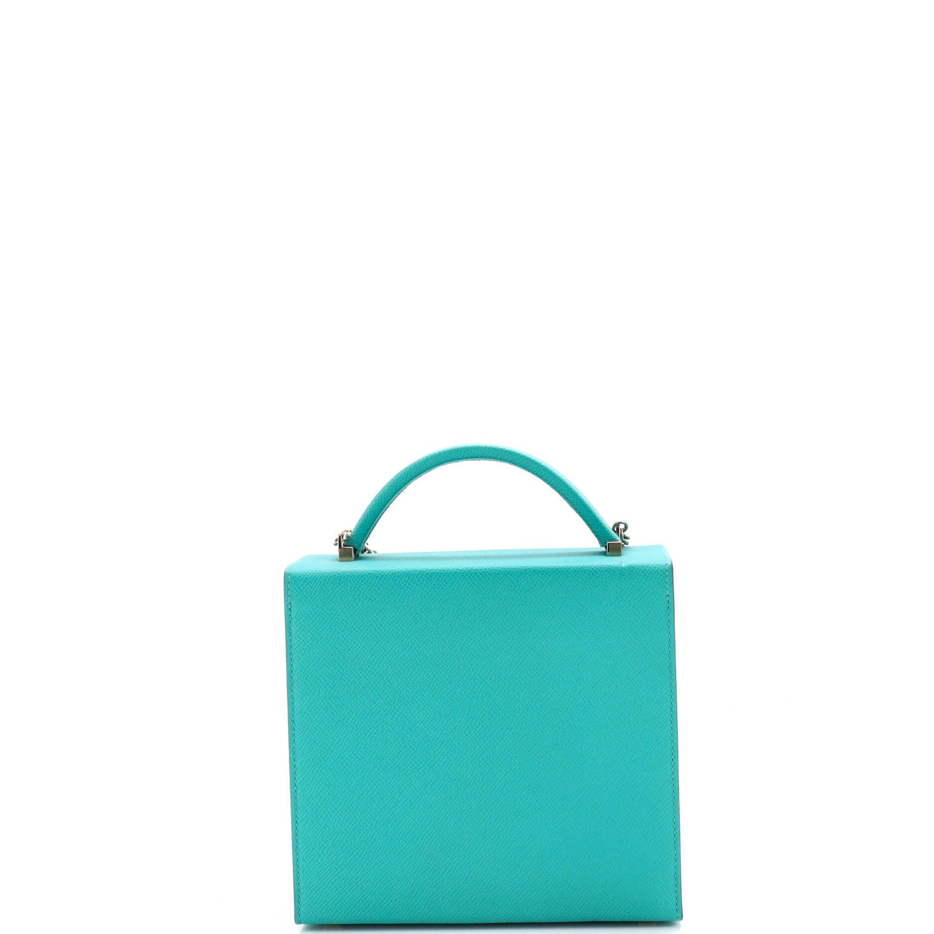 Pre-Owned Hermes Cinhetic Top Handle Bag Epsom, Alternate, color, Vert Verone