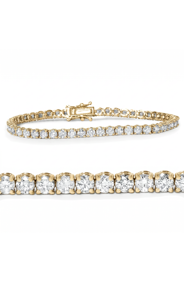 Bliss Diamond 5 Carat TW Round Cut Lab Grown Diamond Tennis Bracelet 14k Gold Lab Grown, Main, color, 14K Yellow Gold