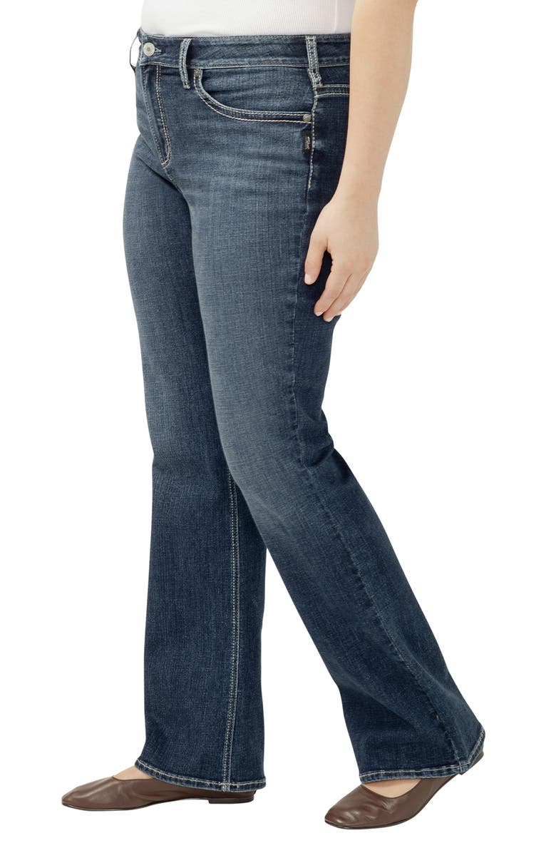 Silver Jeans Co. Suki Curvy Mid Rise Bootcut Jeans, Alternate, color, Sutton