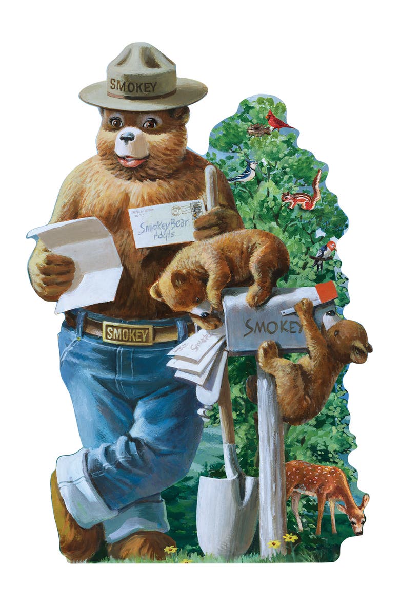 Smokey Bear 36 Piece Floor Jigsaw Puzzle, Alternate, color, Multicolor