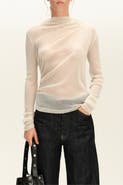 BIMBA Y LOLA Ruched Lurex Fitted T-shirt