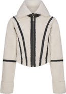 Naked Wardrobe Reversible Faux Shearling Jacket