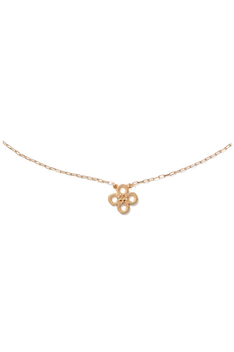 Forget Me Not Necklace, Alternate, color, TORY GOLD