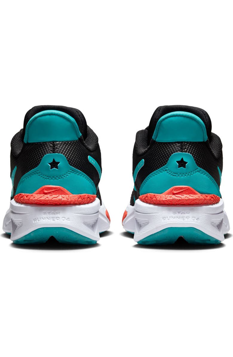 Nike Kids' Star Runner 4 NN GS Sneaker, Alternate, color, Black/ Dusty Cactus/ Crimson