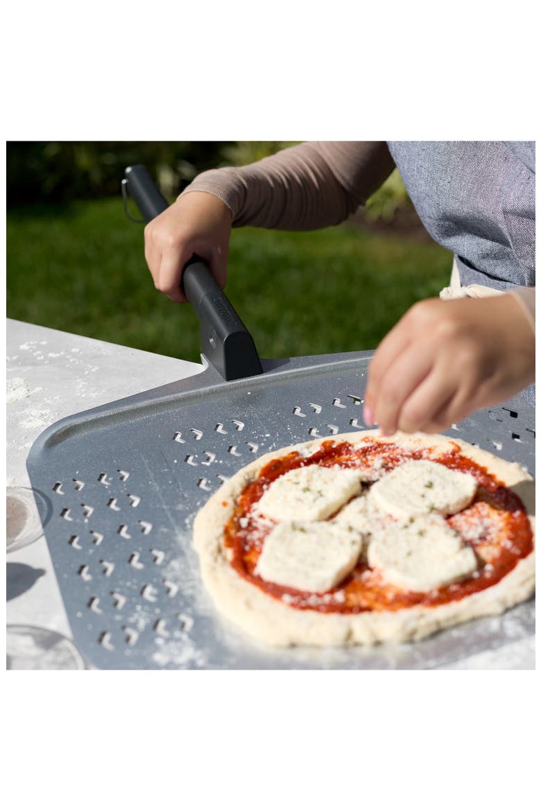 BBQ Stainless Steel Pizza Peel with Detachable Handle, Alternate, color, STAINLESS STEEL