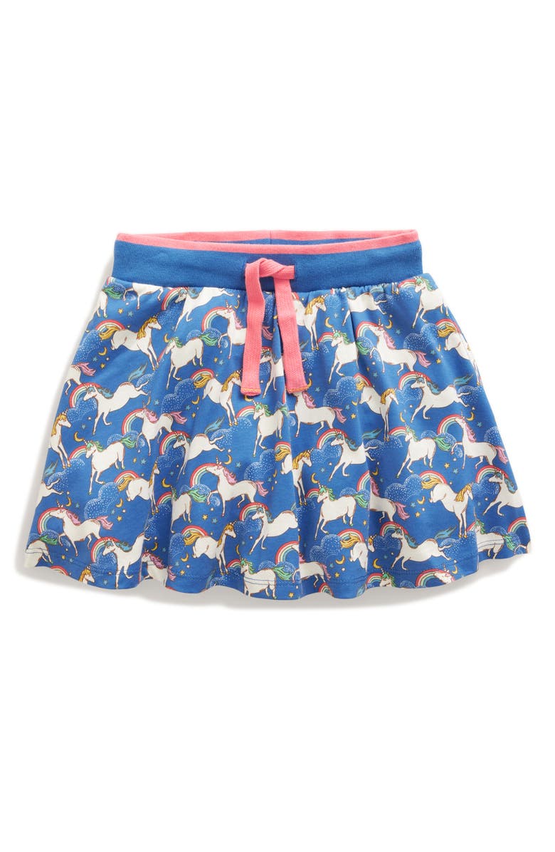 Mini Boden Kids' Unicorn Print Jersey Skort, Main, color,