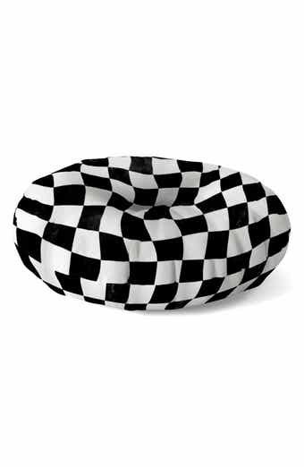 Deny Designs Warped Checkerboard Floor Pillow