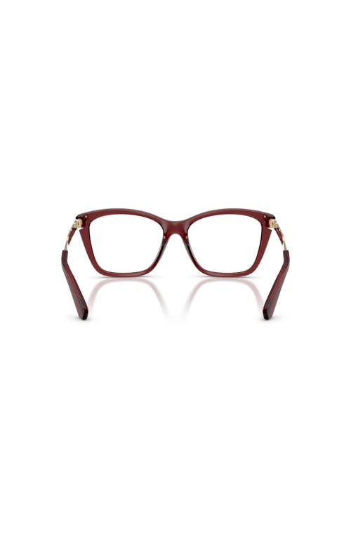 Burberry 52mm Cat Eye Optical Glasses In Red