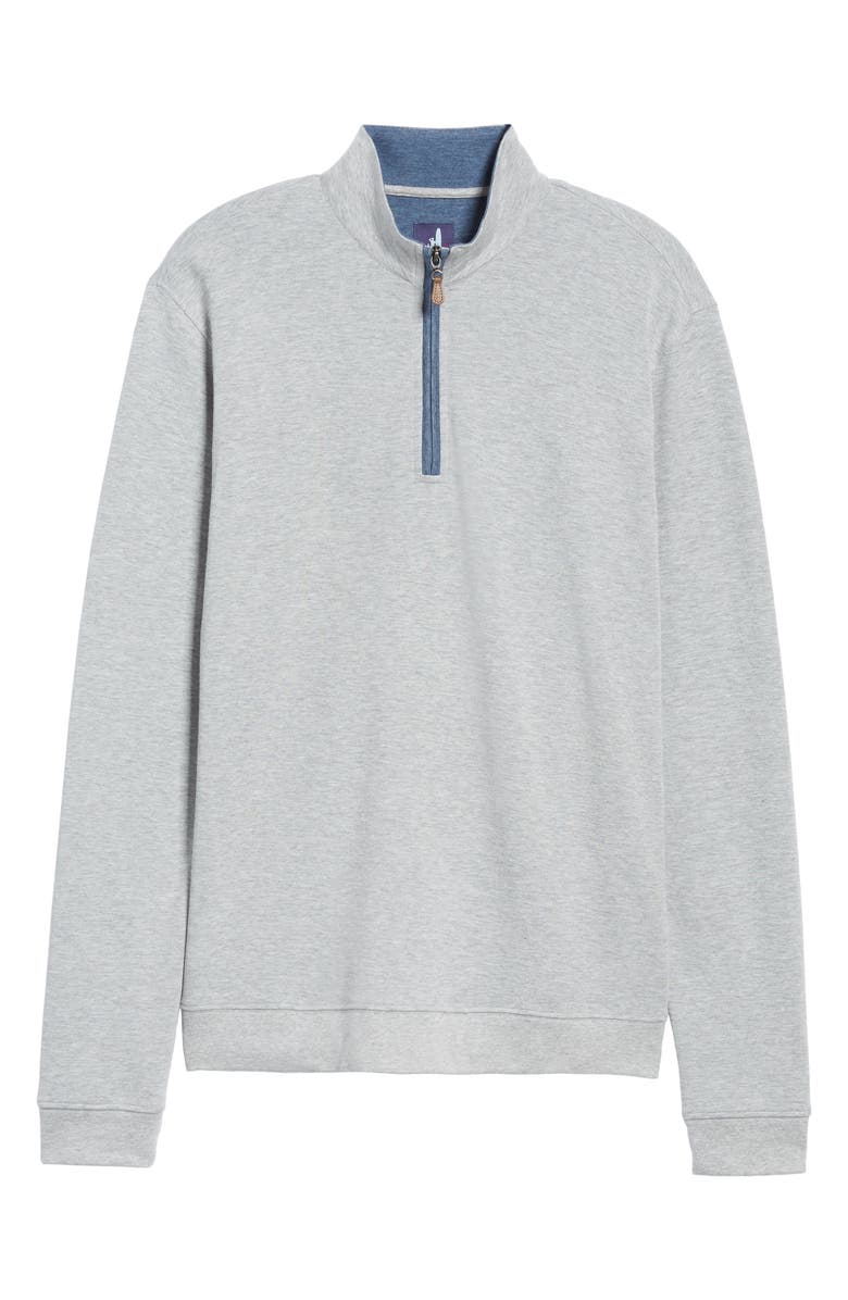 johnnie-O Sully Quarter Zip Pullover, Alternate, color, Light Grey