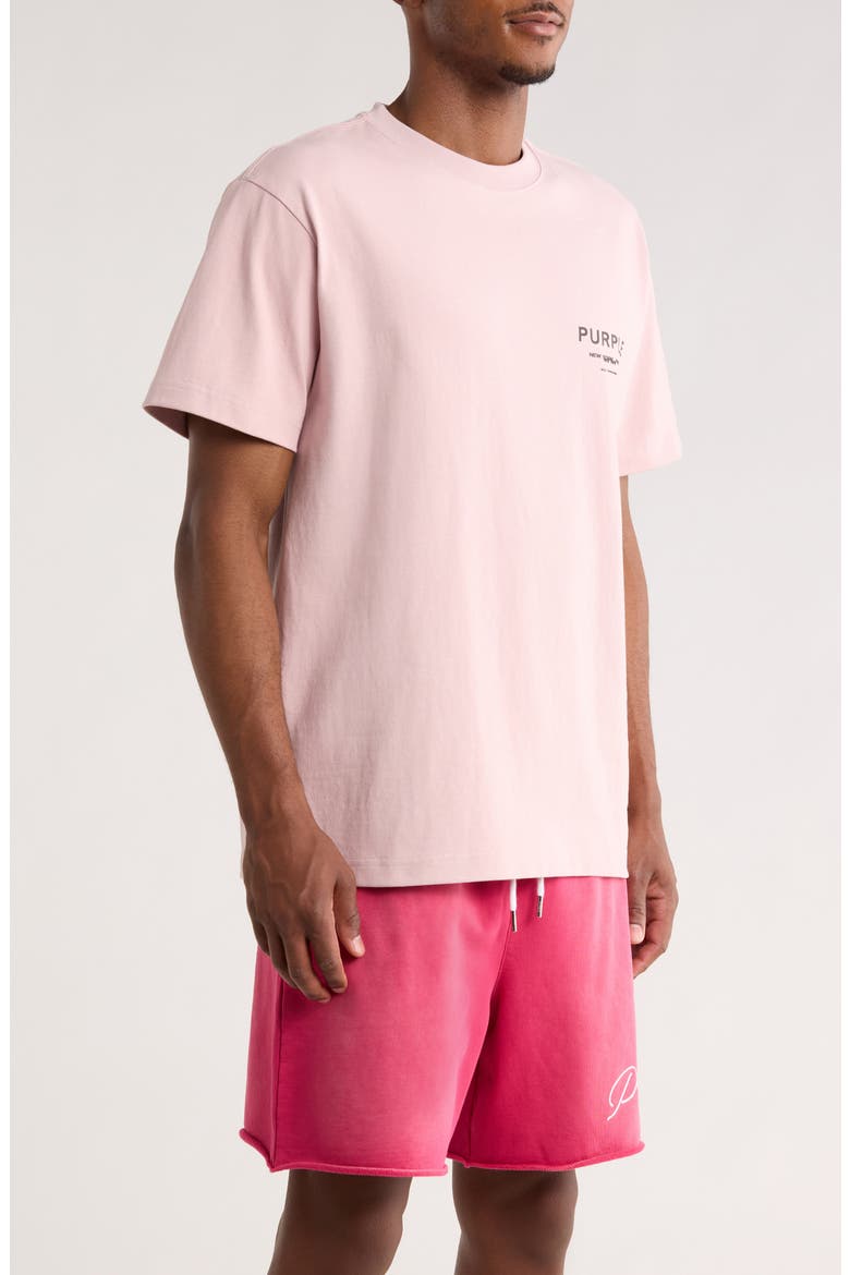 Logo Cotton Graphic T-Shirt, Alternate, color, PINK
