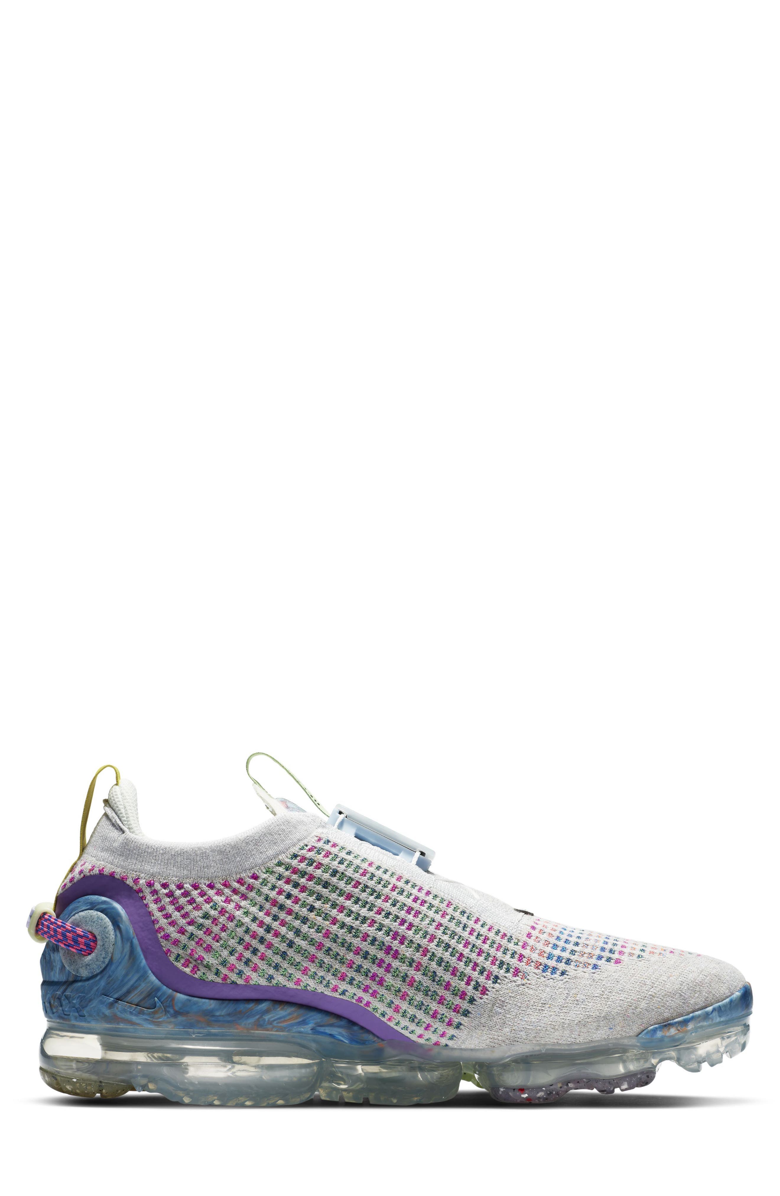Air VaporMax 2020 Flyknit Sneaker, Alternate, color, PURE PLATINUM/ BLACK/ MULTI