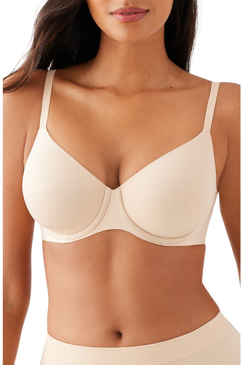 Sleek Standard Underwire Bra, Main, color, SAND