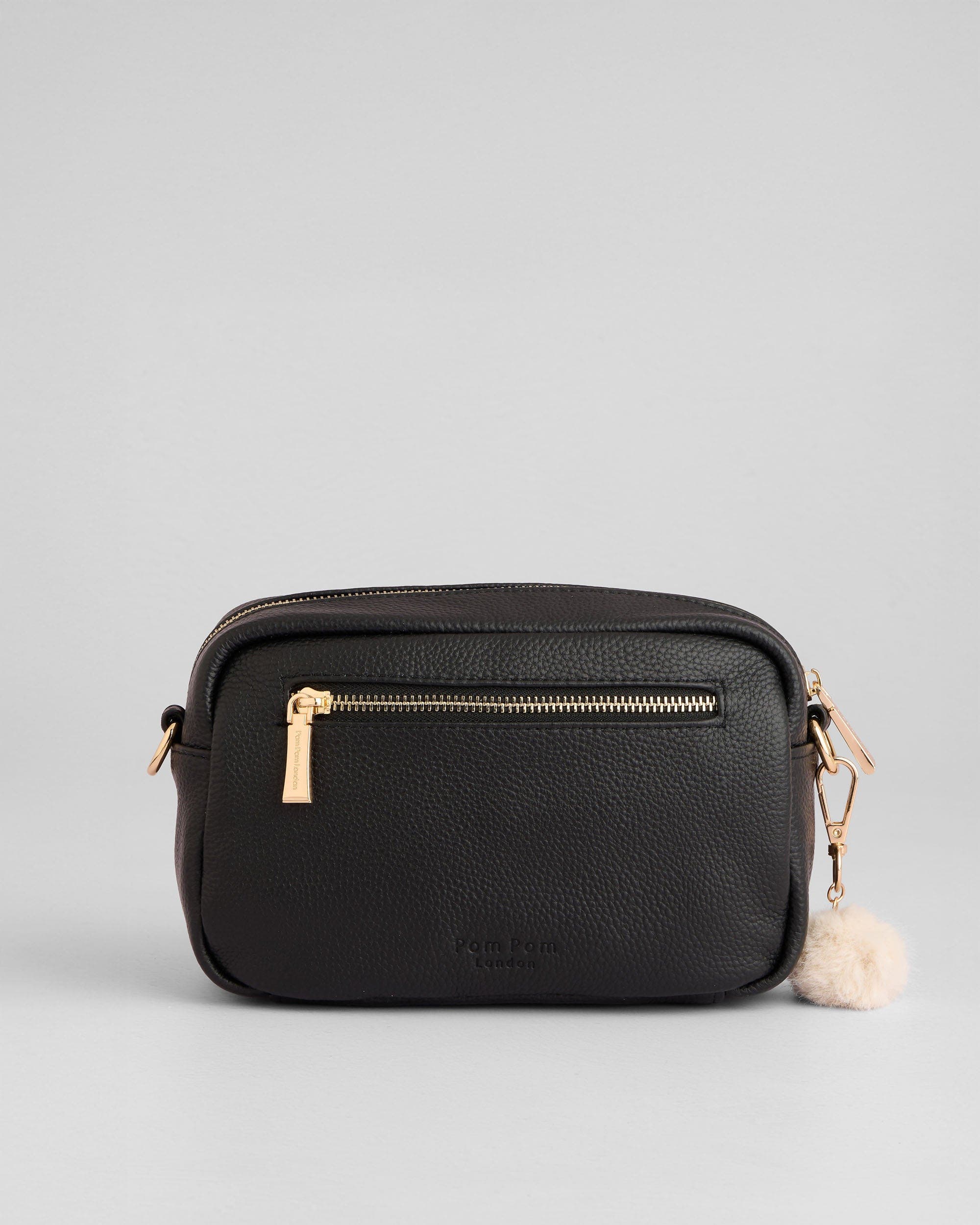 Pom Pom London Chiswick Crossbody Bag, Alternate, color, Black