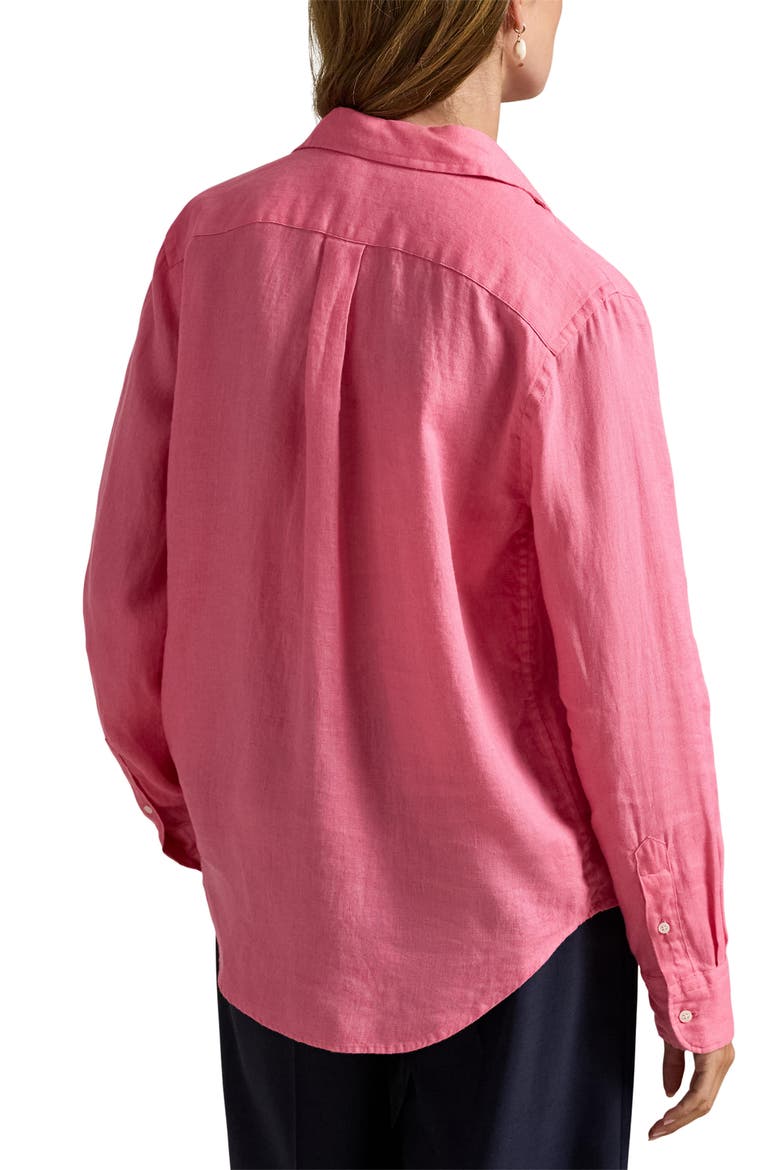 Linen Shirt, Alternate, color, PINK