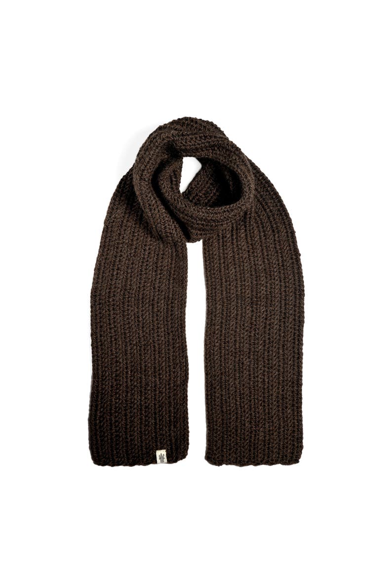 Velour Scarf, Alternate, color, Black
