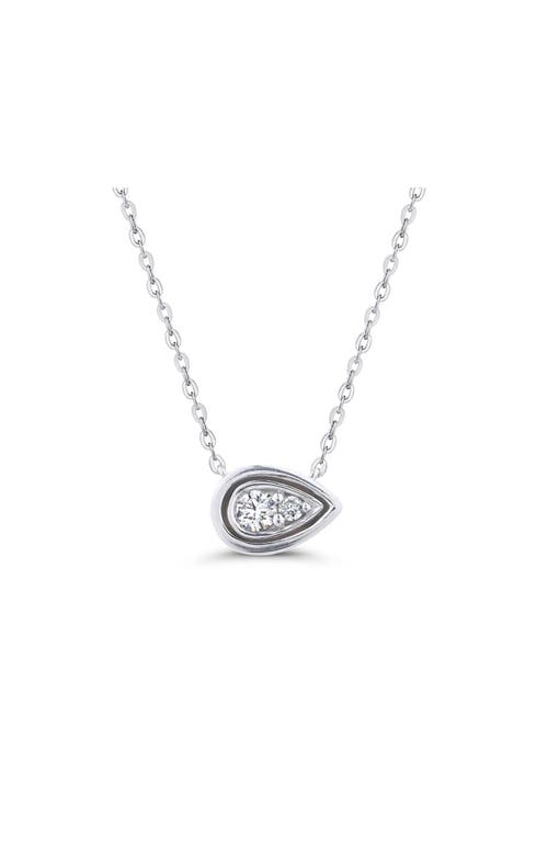 Seed2stone Perfect-pear Pendant In Silver