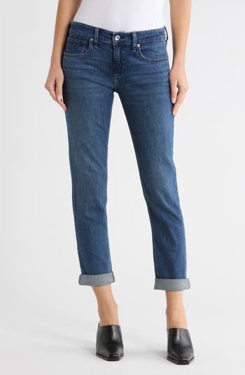 Rag & Bone Dylan Low Rise Boyfriend Jeans In Blue