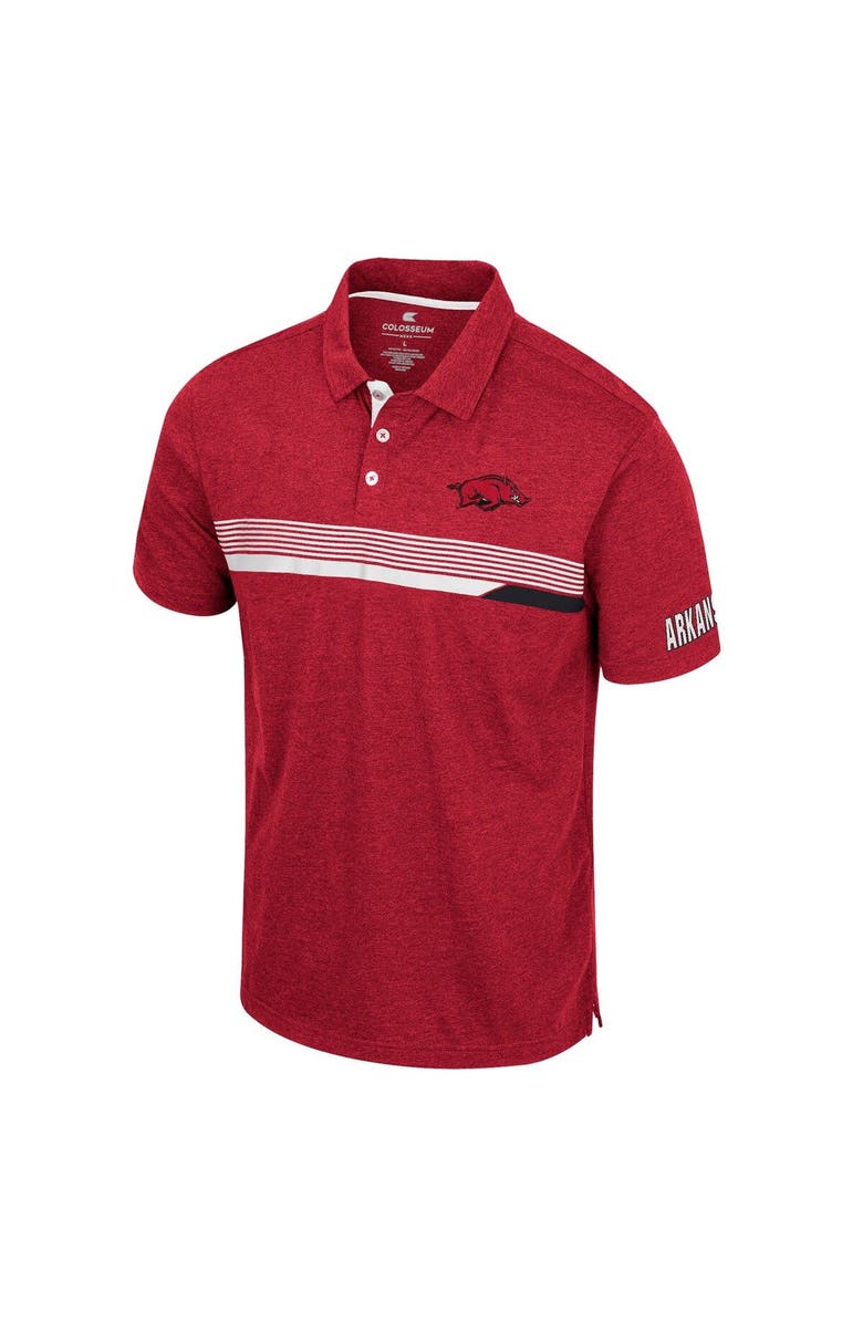 COLOSSEUM Men's Colosseum  Cardinal Arkansas Razorbacks No Problemo Polo, Alternate, color, Cardinal