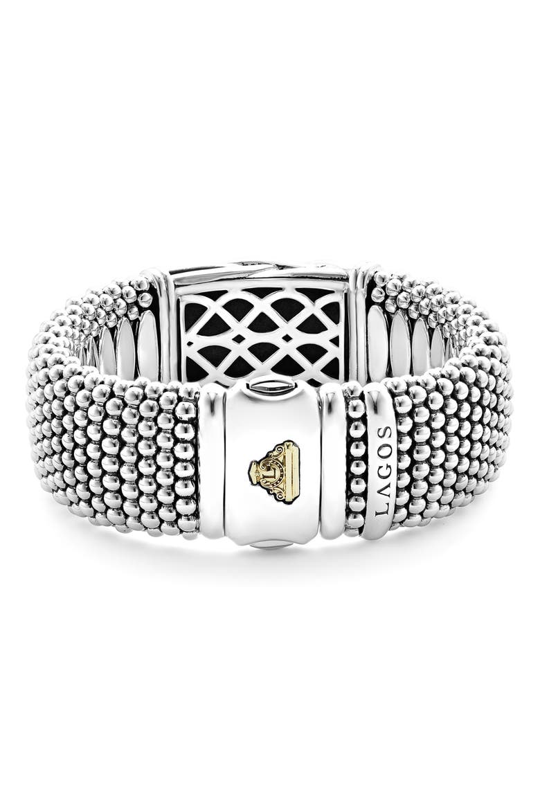Torsade Wide Rope Bracelet, Alternate, color, SILVER/ GOLD