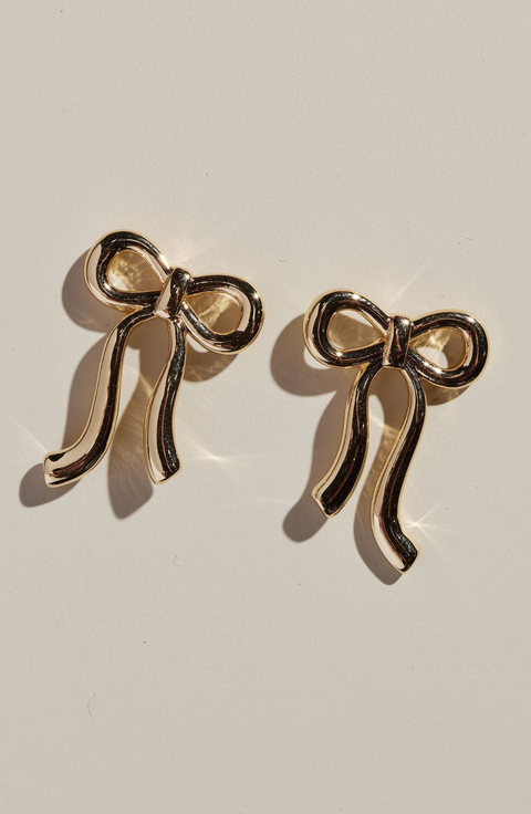 Vintage Bow Stud Earrings