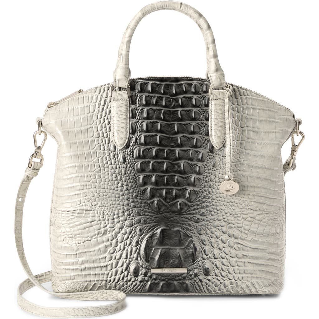Brahmin Large Duxbury Croc Embossed Leather Satchel In Multi
