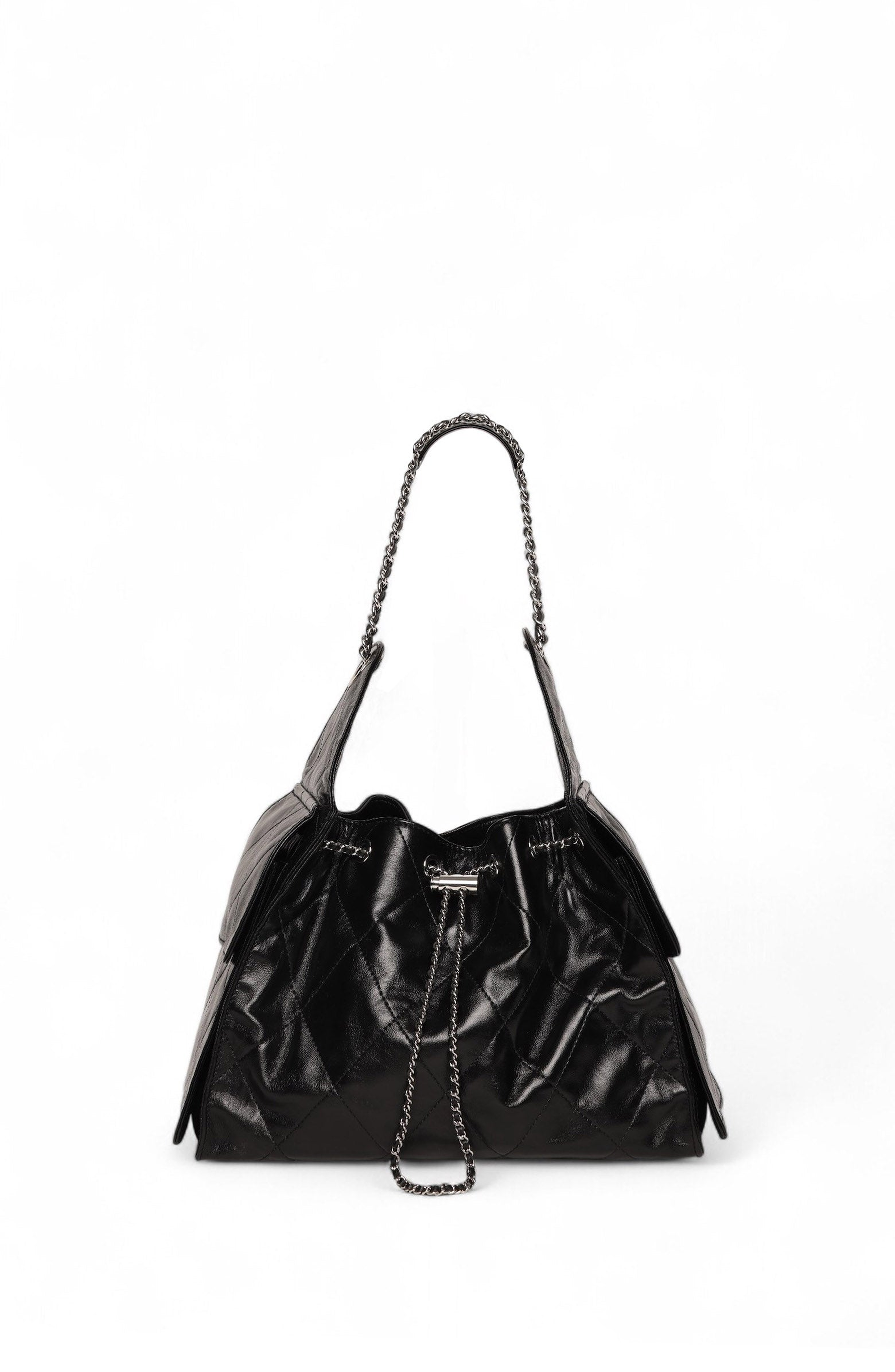 Walter Baker Valeria Quilted Bucket Bag, Main, color, Black
