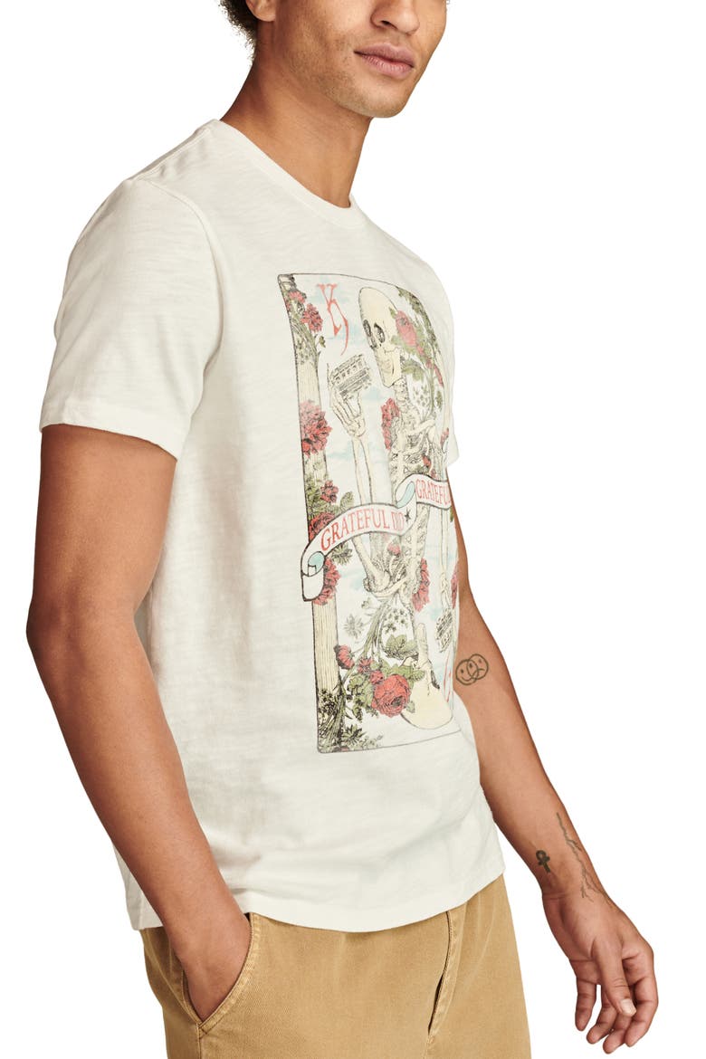 Grateful Dead Cotton Graphic T-Shirt, Alternate, color, MARSHMALLOW