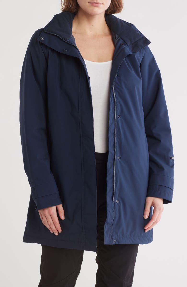Helly Hansen Sanna Insulated Waterproof Rain Coat, Main, color,