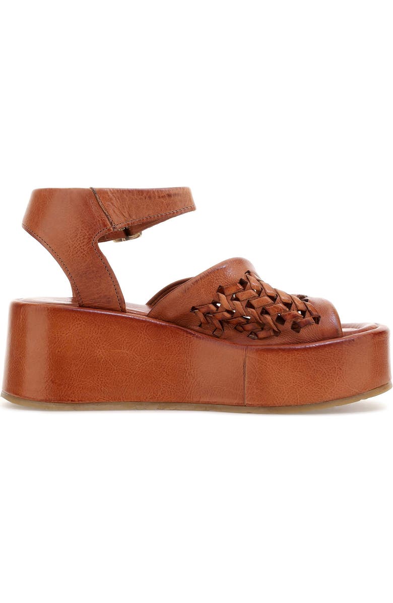 A.S.98 Maddox Ankle Strap Platform Sandal, Alternate, color, Whiskey