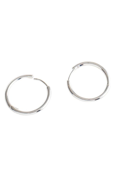 Demi-Fine Medium Hoop Earrings