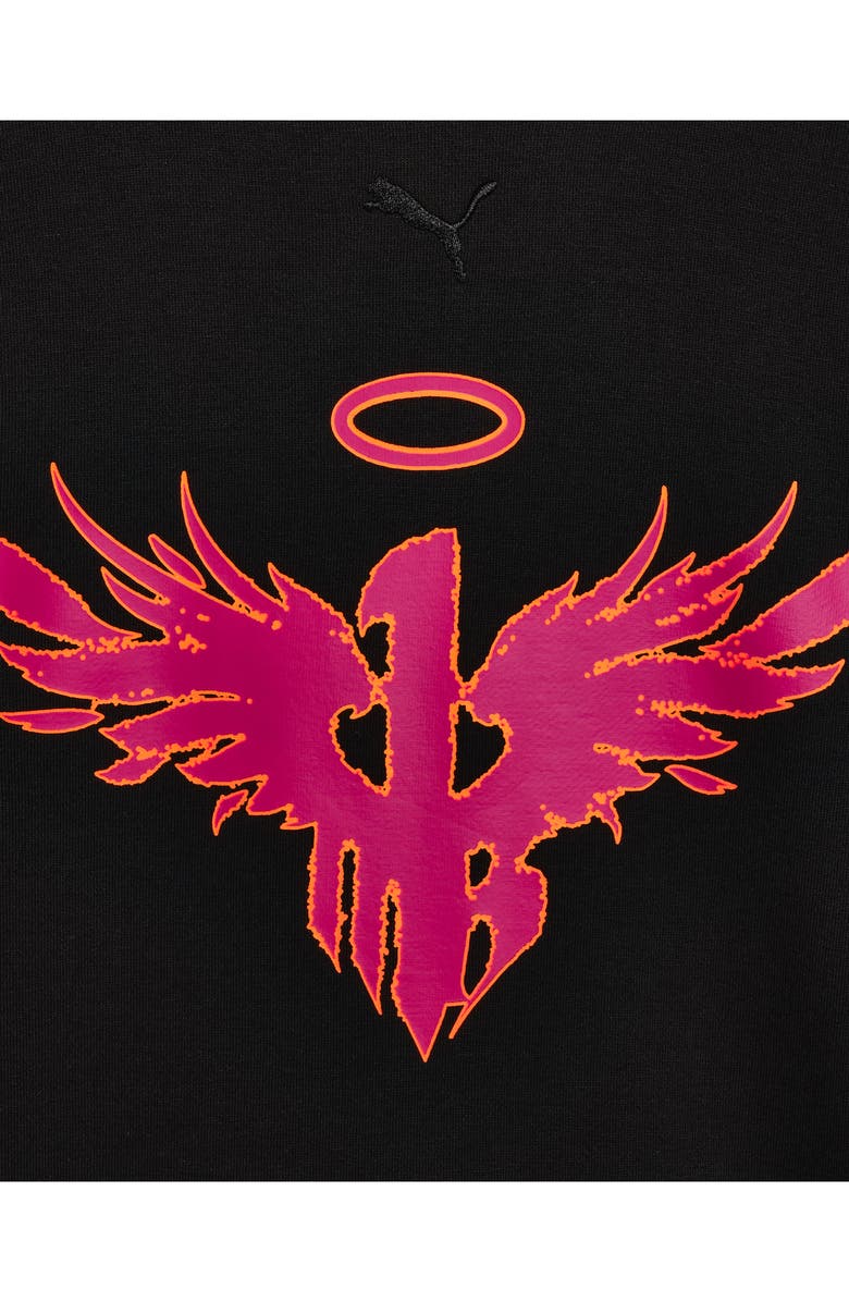 PUMA Kids' LaMelo x Supernova Graphic Zip-Up Hoodie, Alternate, color, Black