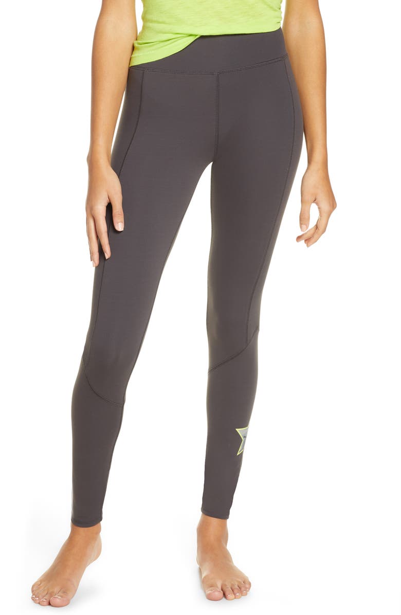 PJ Salvage Neon Pop Star Leggings, Alternate, color, 