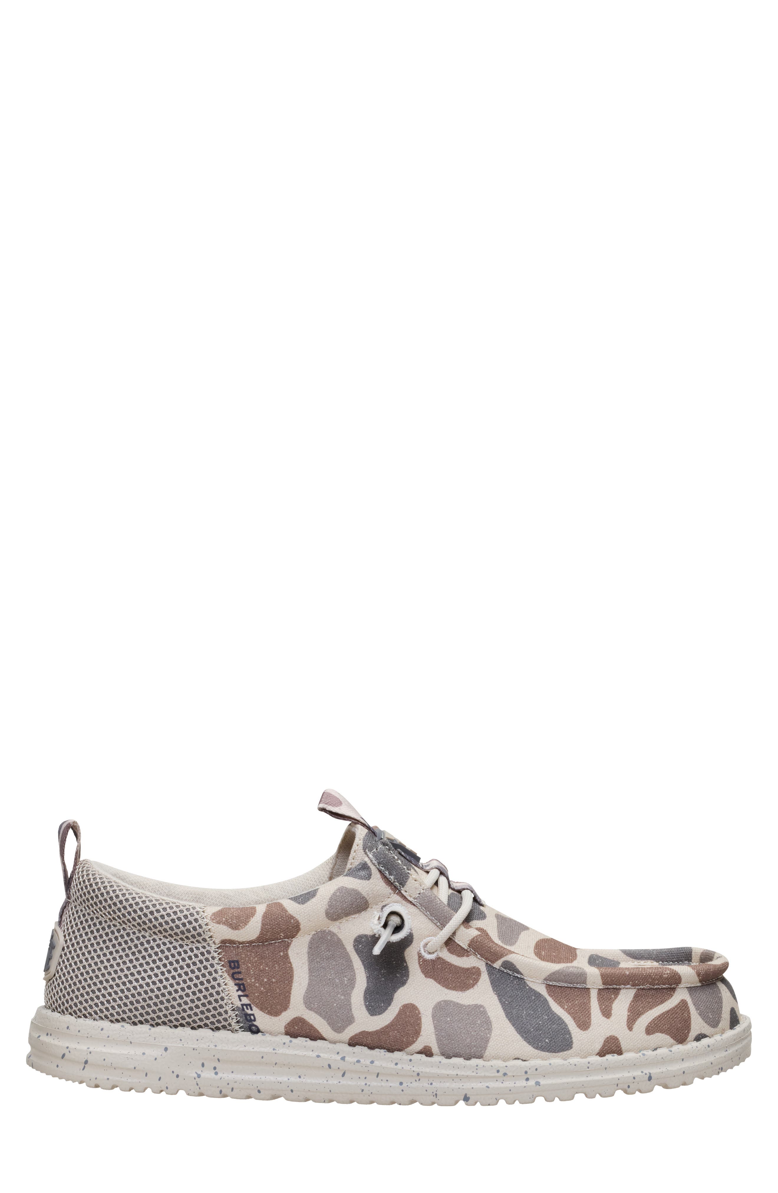 x Burlebo Wally Funk Deer Camo Slip-On, Alternate, color, TAUPE/ CAMO