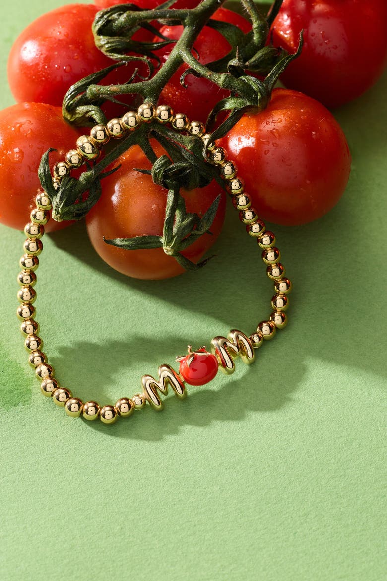 Farmers' Market 'Mom' Stretch Bracelet, Alternate, color, Gold