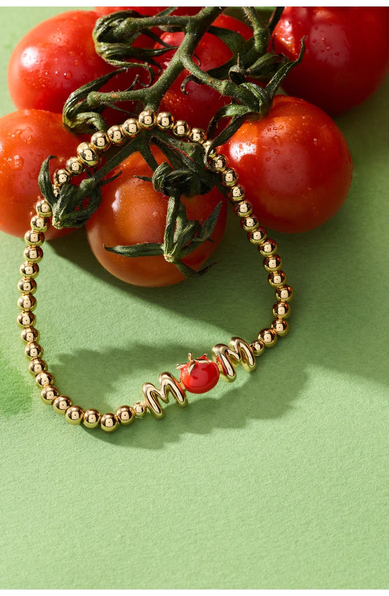 Alex and Ani Farmers' Market 'Mom' Stretch Bracelet, Alternate, color, 