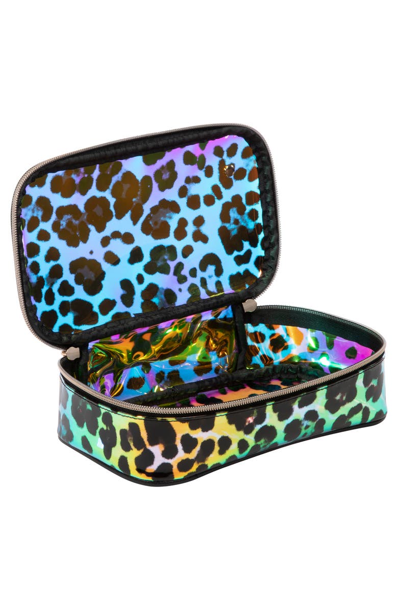 Stephanie Johnson Claire Miami Cheetah Medium Makeup Bag, Alternate, color, 