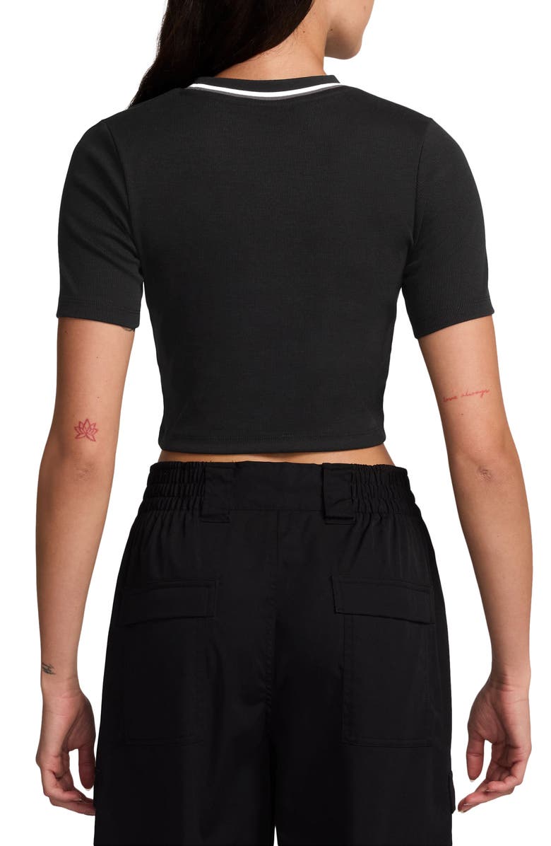 Jordan Stripe Crewneck Crop Top, Alternate, color, 