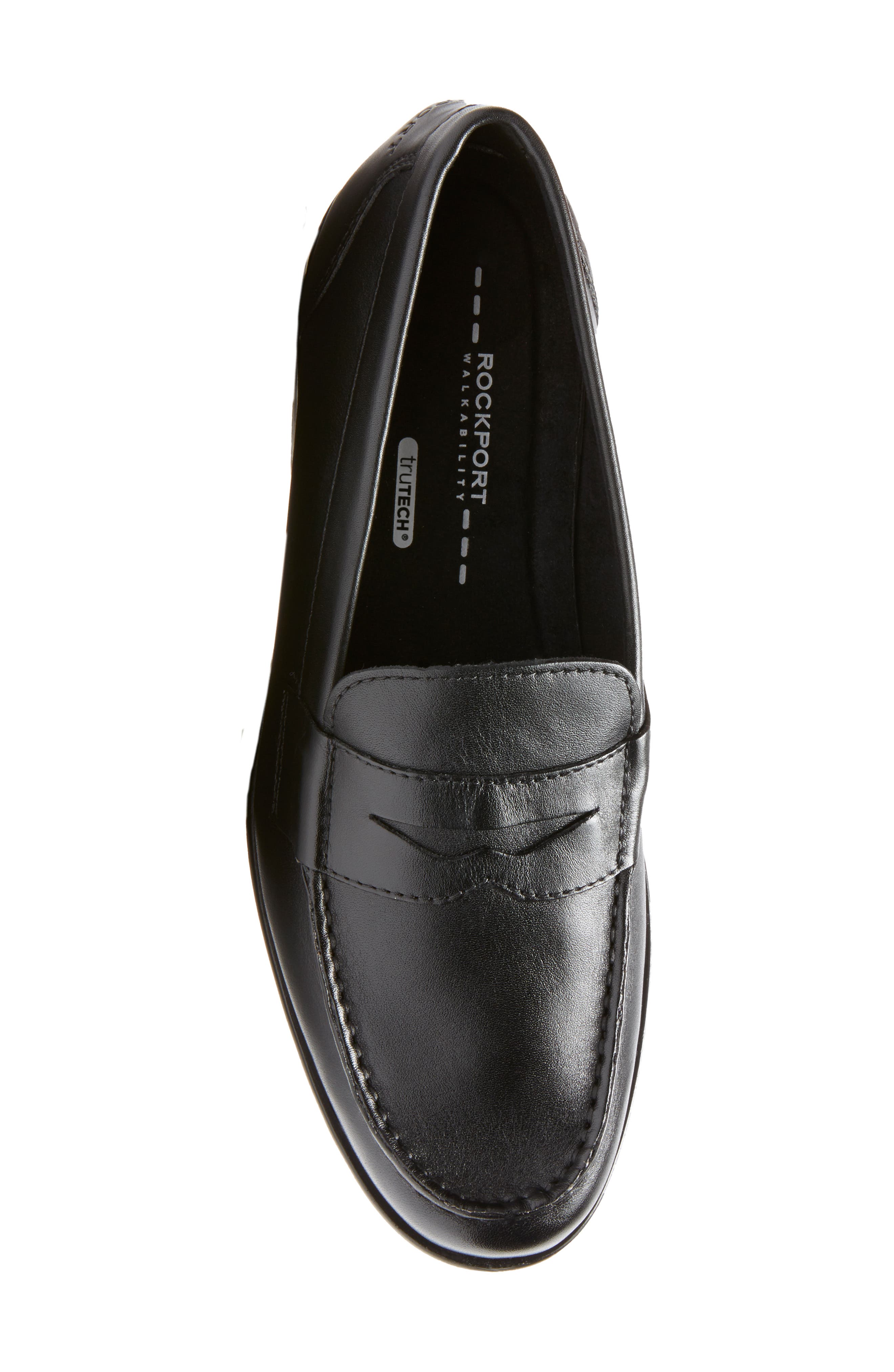 Rockport Classic Penny Loafer - Wide Width Available, Alternate, color, Black