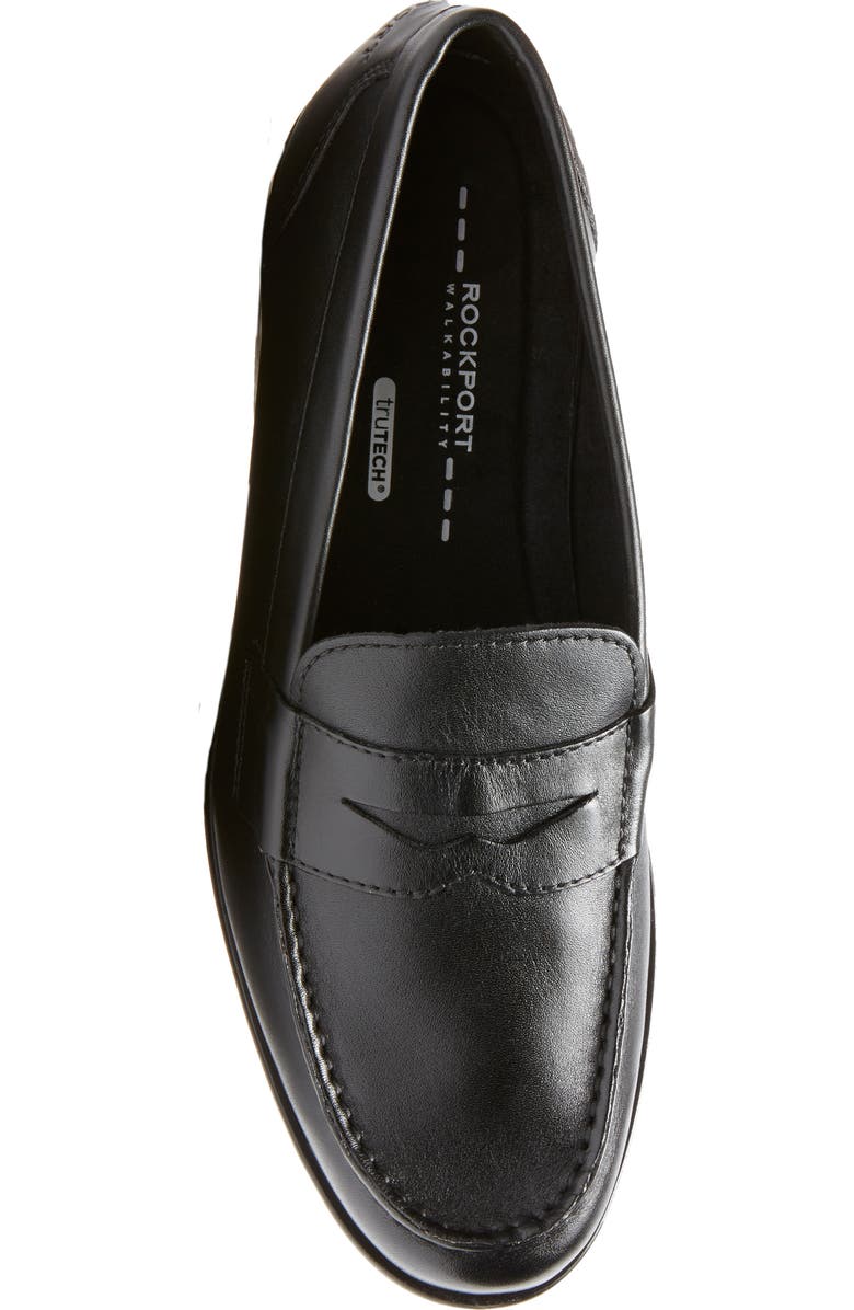 Rockport Classic Penny Loafer - Wide Width Available, Alternate, color, Black