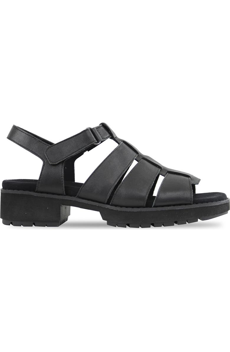 Munro Marley Fisherman Sandal, Alternate, color, Black